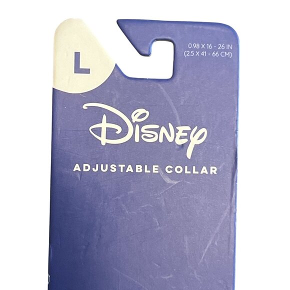 Disney Sassy Woof Adjustable Dog Collar Pet Mickey Mouse Blue Red Sz Large NWT - Picture 2 of 5